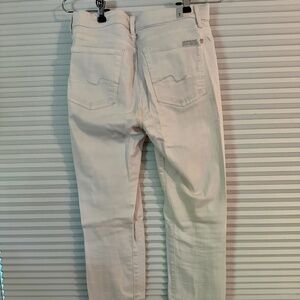 7 For All Mankind White Jean